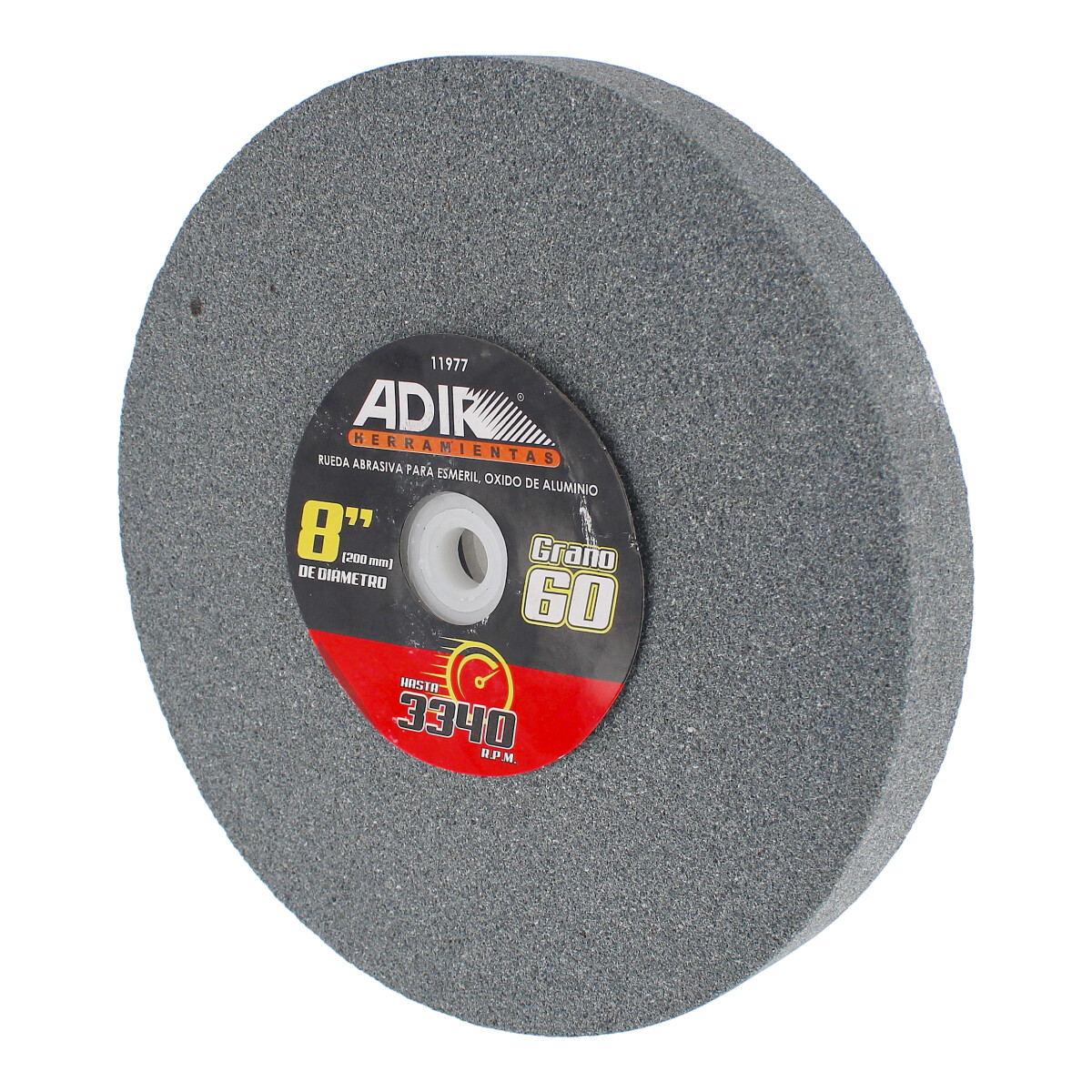 Rueda abrasiva para esmeril óxido de aluminio 8" grano 60 11977 Adir