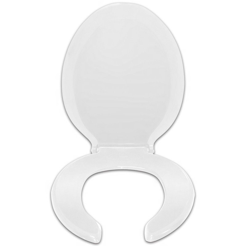 Asiento para baño alargado blanco