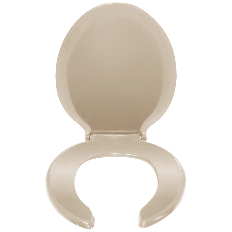 Asiento para baño alargado hueso