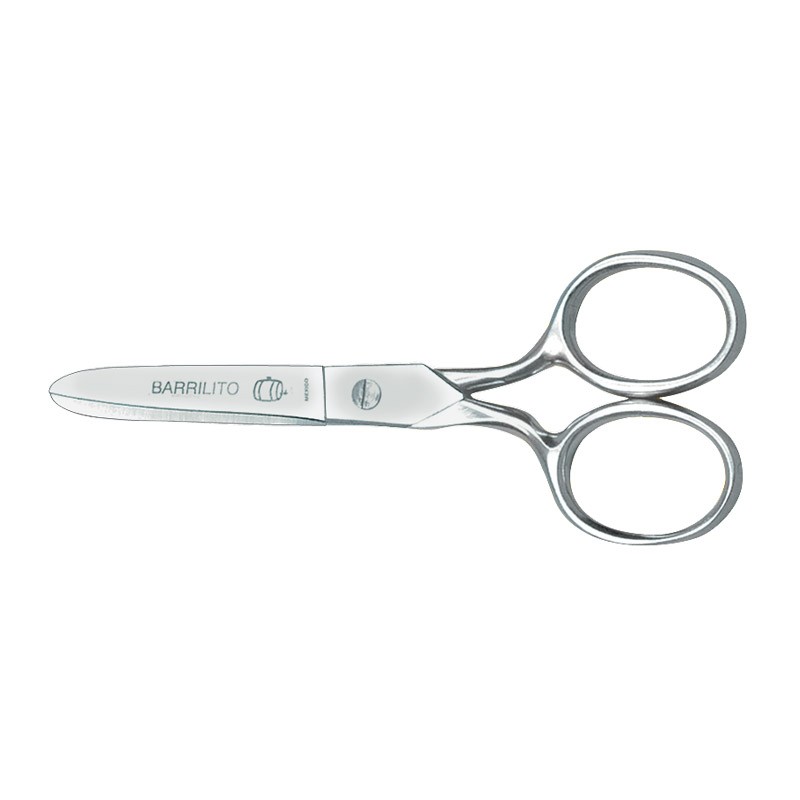 Tijera escolar forjada punta roma 4.5&quot; Barrilito