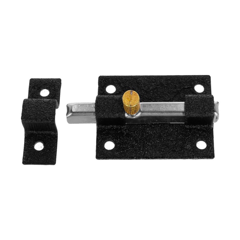 Pasador para sobreponer 4.5 cm negro con pijas