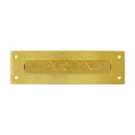Placa buzón latón brillante HE-783 Arte Fino