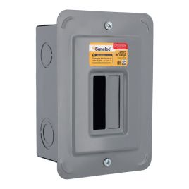 Centro de carga de 2 unidades 50 Amp empotrable 1481 Sanelec