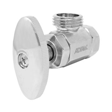 Llave angular compacta, tipo barrilito sin contratuerca 1/2" x 1/2" 1013 Adir