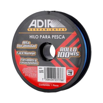 Hilo para pesca calibre 0.40 mm de 100 metros 10912 Adir