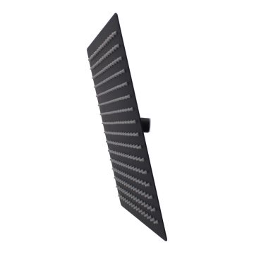 Regadera metálica cuadrada 10" negro mate 16101 Maxflu