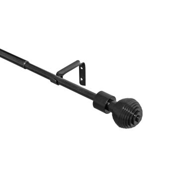 Cortinero ajustable chico negro Centro Novacort