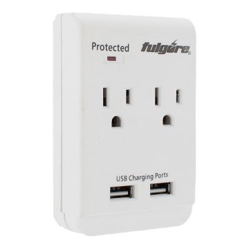 Multicontacto de pared con supresor de picos a 300 Joules FU1024 Fulgore