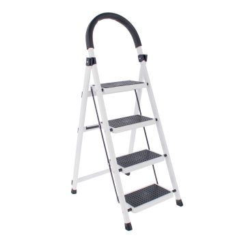 Escalera de 4 peldaños blanca BSD MY HOMEX
