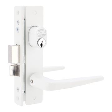 Cerradura de embutir blanca para perfiles de aluminio 549 SLIM Phillips