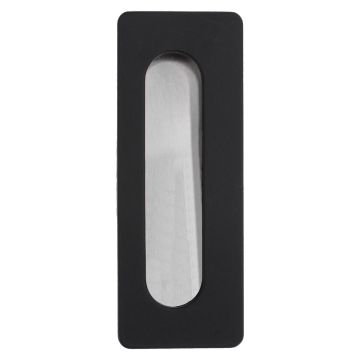 Jaladera de embutir 96 mm negro mate Rish