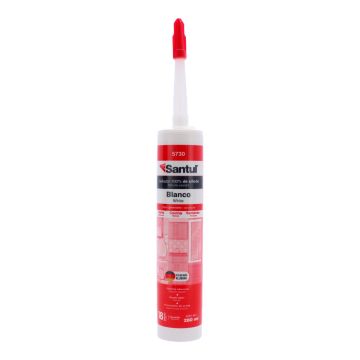 Sellador de silicón Usos Generales blanco 280 ml 5730 Santul