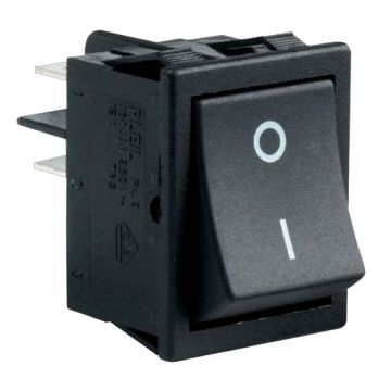 Switch de balancín, de 2 polos, 1 tiro, 2 posiciones, de 15/8 Amperes BTS-17 Steren