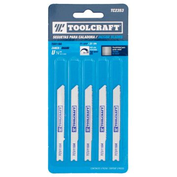 Seguetas para caladora TCU118A 5 piezas TC2353 Toolcraft 