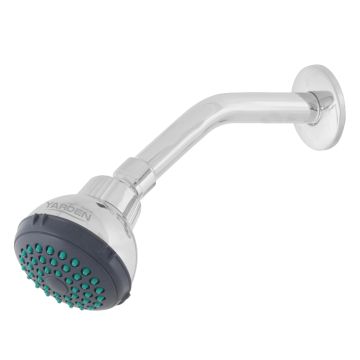 Regadera antisarro 2-1/2" con brazo y chapetón cromo YE0014 Yarden