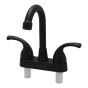 Mezcladora 4" para lavabo negro 16035 Maxflu