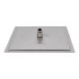 Regadera metálica cuadrada 12" satín semi mate 16106 Maxflu