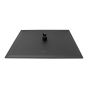 Regadera cuadrada extraplana 16" negro mate 16135 Maxflu