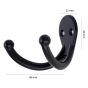 Perchero doble negro 1828 Handy Home