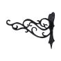 Ménsula decorativa para masetas 27 cm aluminio negro