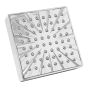 Regadera cuadrada 10 cm cromo 10-CR IML
