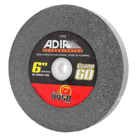 Rueda abrasiva para esmeril 6" grano 60 11973 Adir