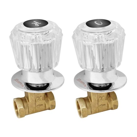 Juego de llaves para empotrar roscables 16064 Maxflu