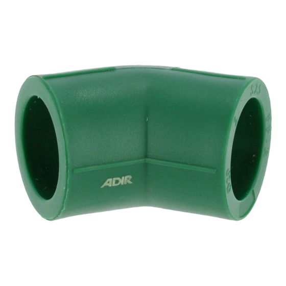 Codo PPR de 45° 20 mm 7107 Maxflu