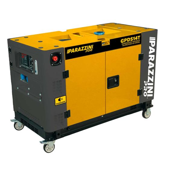 Generador silencioso trifásico 14 Kw diesel GPDS14T Parazzini Pro
