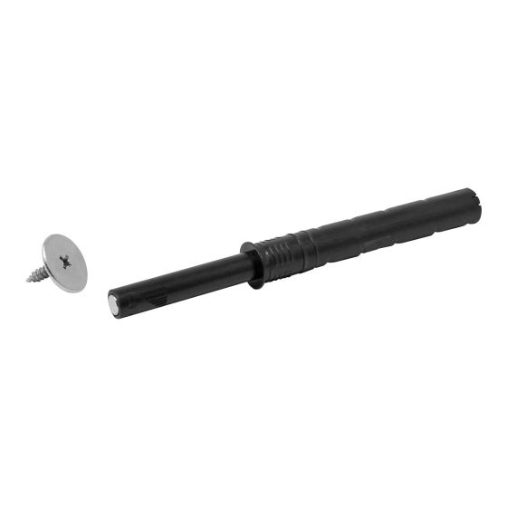 Resbalón de embutir Push to Open con contra magnética negro 40 mm 792-0690 Herrasa
