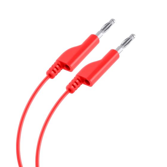 Cable Plug a Plug tipo BANANA, color rojo PUN-020R Steren