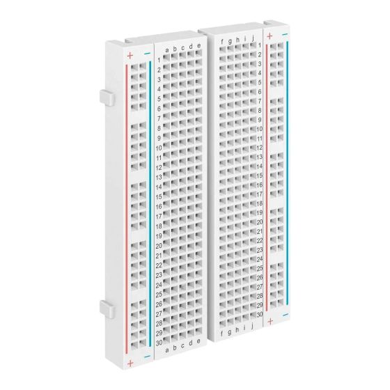 Mini protoboard de ensamble a presión, 1 bloque y 2 tiras 509-003 Steren