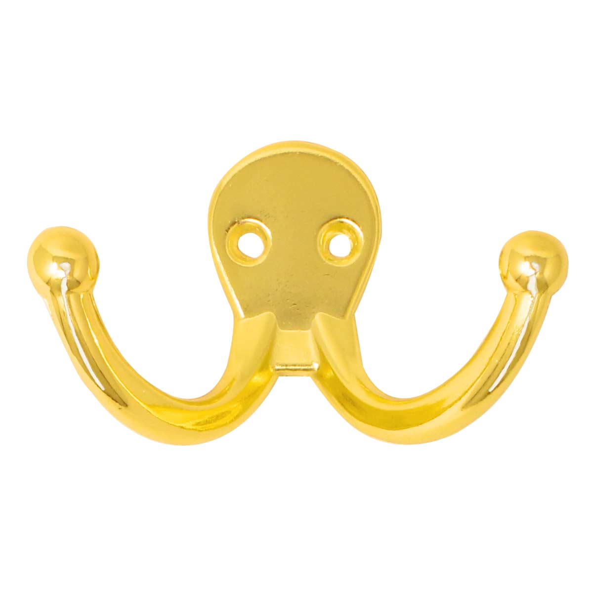 Perchero doble latón brillante 1834 Handy Home