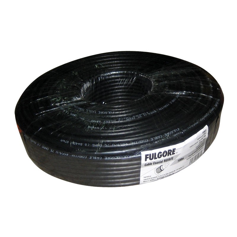 Cable Coaxial RG-59/U 100 metros FU0623 Fulgore