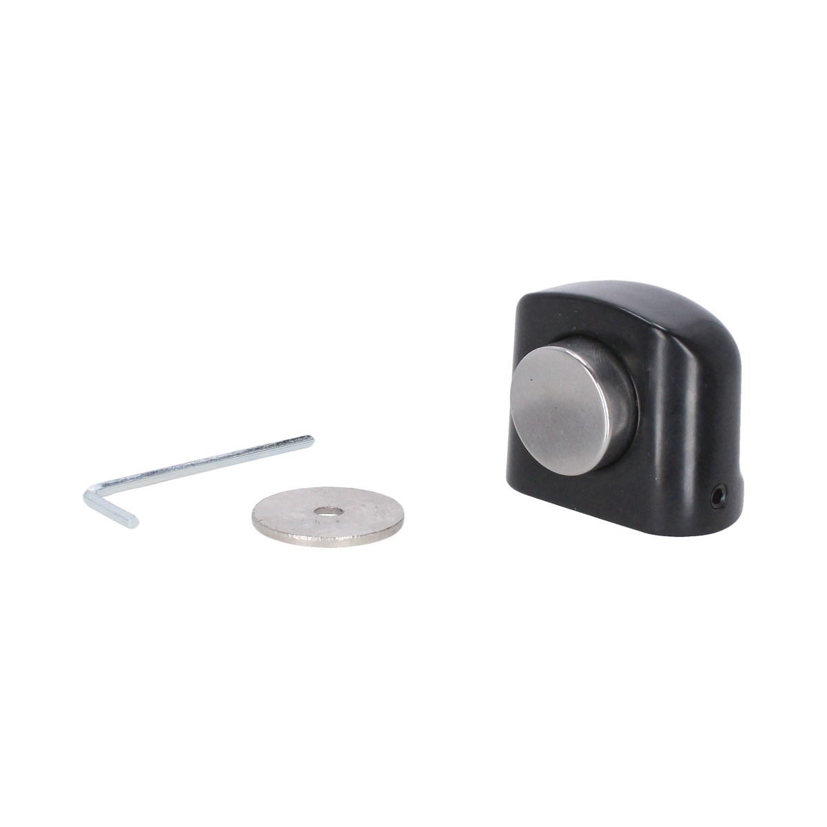 Fija puertas magnético negro mate 31 mm CHAMP 80012 Ashico