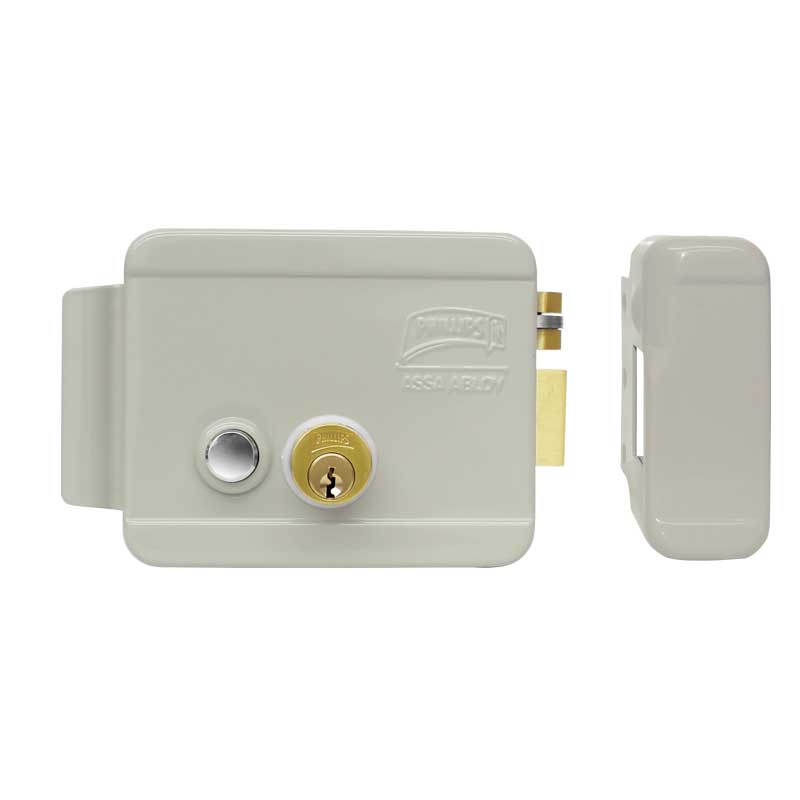 Cerradura derecha electromecánica con botón 321 DCB Phillips