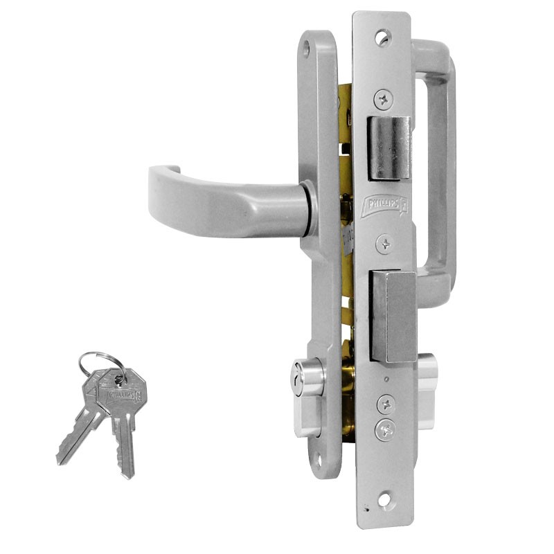 Cerradura para uso comercial aluminio natural 3065 JM Phillips